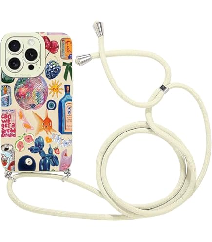 Phoona Funda Con Cuerda Para Samsung Galaxy A15 4G 6,5'', Curva Aesthetic Diseño Gráfico