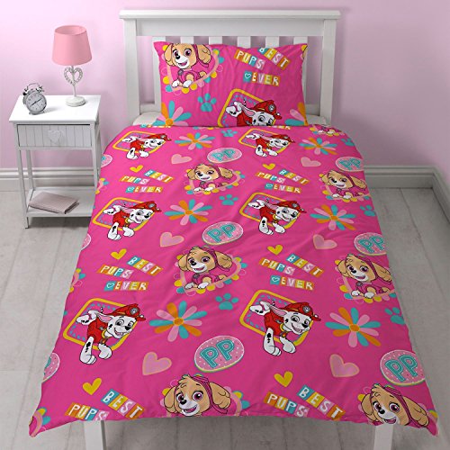 Nickelodeon - Paw Patrol New Paw Patrol Duvet Quilt Cover Bed Set Spy Chase Marshall Skye Kids Boys Girls