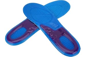 ‎ALOMEJOR Alomejor Gel-Sport-Einlegesohlen, für Damen und Herren, orthopädische Massagedämpfung, Deodorant, Militär, weich, bequem, Silikon-Einlegesohlen, stoßfeste Einlagen