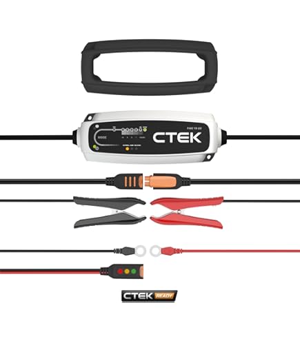 CTEK Cigarette Lighter Connector Adaptor and MXS 5.0 Battery Charger With  Automatic Temperature Compensation : Amazon.co.uk: Automotive