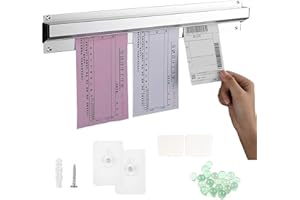 MaxAwe Restaurant Order Grabber, 36In Aluminium Tab Grabber and Order Holder, Wall-Mounted Bill Ticket Holder, Bill Receipt Hanging for Firmly Holding Orders, Tabs or Paper(90cm)