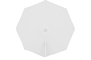 paramondo Telo di Ricambio per Ombrellone da Giardino Parapenda Ø 3,5 m Rotondo, incl. Air Vent, Lavabile, Bianco