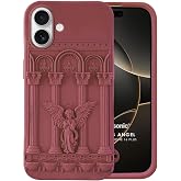 Microsonic Apple iPhone 16 Kılıf Praying Angel Bordo [iPhone 16 ile Uyumlu Kılıf - Bordo]