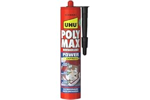 UHU POLY MAX POWER Montagekleber schwarz, Kartusche 425g