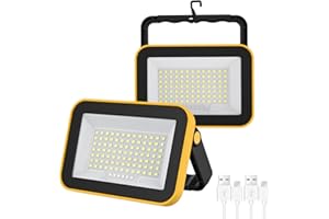 T-SUN Halloween 40W UV Black Light, 49LED UV Blacklight Flood Light with USB Rechargeable IP66 Waterproof 5200mAh Magnetic Suction for Glow Party Body Paint Fluorescent Colour