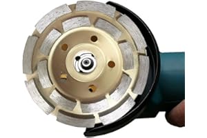 WERTAZ Topfscheibe Diamant-Schleiftopf 2-fache für Beton, Mauerwerk, Stein doppelreihig