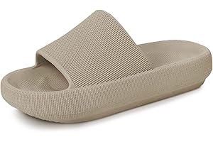 Menore Slippers Women Slides Men Quick Drying Flip Flops Non-Slip Sandals Summer Beach Pool Pillow Sliders Indoor Outdoor