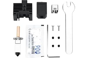 HOCENWAY Upgrade TZ2.0 Bimetal Heatbreak Hotend w/plaqué cuivre bloc chauffant en silicone chaussette haute température compatible avec Bambulab X1 Carbon X1 Carbon Combo P1P imprimante 3D