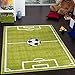 Kids' Rug - Play Carpet - Football Pitch - Green, Size:80x150 cm