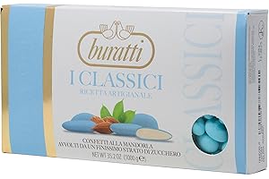 Buratti Confetti Dragées à l'amande Entière Bleues 1 Kg