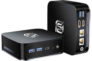 NIAKUN Mini PC Windows 11 Pro, Micro PC con 12 Gen Alder Lake N95 (fino a 3,4GHz), 16GB RAM 512GB SSD, Mini PC N95 Computer Supporta display 4K, Gigabit Ethernet, Tipo-C, USB 3.2, HDMI
