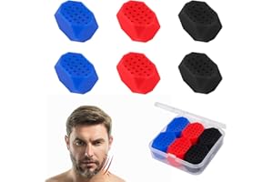 XCDMJ 6pcs Exerciseur de la Mâchoire, Silicone Jawliner Machoire Sanitaire et sans Odeurmuscler Mâchoire pour Hommes et Femmes Unisexe Entraîneur de Mâchoire pour Double Menton Beauté du Visage