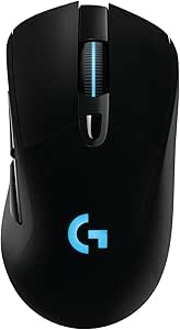 Logitech G403 Prodigy Wireless Gaming Maus, Kabellose 2.4GHz Verbindung, USB-Anschluss, HERO 12000 DPI Sensor, RGB-Beleuchtung, Gewichttuning, 6 Programmierbare Tasten, PC/Mac