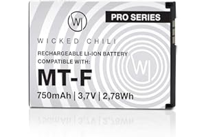 Wicked Chili Akku kompatibel mit AVM Fritz!Fon C5 / C4 / M2 / Fritzfon Telefon Zusatzakku 1x Ersatz-Akku für Original AVM Fritz Fon 312BAT006, 312BAT016 (750mAh Li-Ion)