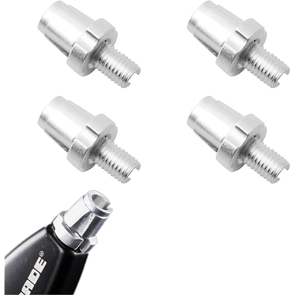 GXGM 4 Vis De Réglage Pour Leviers De Frein Vélo – M7 En Alliage Alu, Lot De 2 Noirs Et 2 Argentés