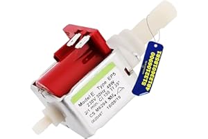 Pompa EP5 Acqua per Macchina da Caffe - 230/240V 50Hz 48W 15bar 2/1 on-off - Portata 650cc/min - 5132106900 per DeLonghi 481236018581 per Whirlpool - Garanzia di 10 Anni - MONTERAL