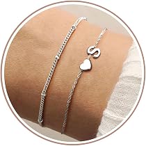 Collana Con Iniziale E Ciondolo A Cuore In Acciaio Inox – 26 Lettere Disponibili, Catena Regolabile 40+5 Cm, Gioiello Per Donna E Ragazza - 5
