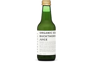 ERBOLOGY Jus d'Argousier 100% Bio 250 ml - Soutient l'Immunité et Stimule l'Énergie - Riche en Vitamine C, Oméga-7 et Bêta-carotène - Directement de la Ferme - Non Dilué - Sans Sucre Ajouté ni Conservateur