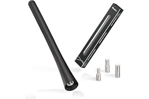 Bingfu Uniwersalna antena samochodowa radio samochodowe antena 16 cm do montażu na dachu gumowa krótka antena zamiennik masztu z doskonałym odbiorem AM i FM do wszystkich samochodów ciężarowych SUV