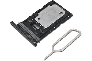 Eonpam Dual SIM Karte Rahmen für Samsung Galaxy A53 5G SM-A536 Card Tray SIM Kartenhalter Slot Schlitten Halter + SIM Pin(Schwarz)