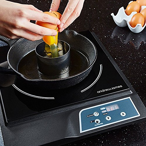 Andrew James – 4-Teiliges Speisering-Set Mit Stampfer – Dessertringe – Vorspeiseringe – Lebensmittelpräsentation – Aus hochwertigem Edelstahl - 3