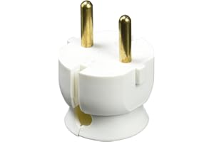 Legrand - Fiche extra-plate mâle sans terre - 16A - sortie latérale - blanc