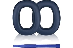 Aiivioll Zamienne nauszniki, nauszniki do Bowers & Wilkins PX8/PX7 s2 Heasdphones nauszniki ze skórą proteinową, pianka z pamięcią kształtu (niebieska)