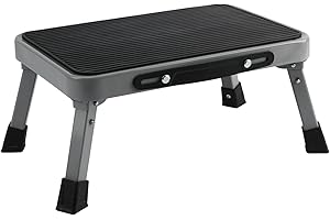TreeLen Step Stool, Metal, Black, 7 Inch