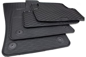 KFZPREMIUMTEILE24 kfz-premiumteile24 Gummimatten Kompatibel mit Karoq (NU) Ateca (575) ab 2017 Fußmatten Allwetter Automatten Premium Qualität 100% Passgenau 4-teilig schwarz