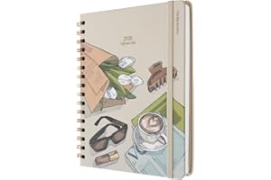 Kokonote Diary 2026 Week To View - Self Care Club | Weekly Planner 2026 With Diary Stickers, Pocket, Bookmarks, January 2026 - December 2026 | Aesthetic Stationery Gifts For Women & For Men