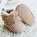 Etosell Newborn Crochet/Knit Fleece Boots Toddler Girl Wool Snow Crib Shoes Booties (S/0-6 Months, Khaki)