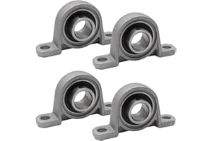 GOIYZTTR 4 Pezzi 20mm Cuscinetti a Sfera con Supporto KP004 Cuscinetto a Sfere Autoallineante Può essere Utilizzato Come Accessori e Parti Meccaniche