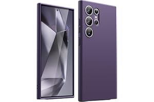 JETech Szczupły Pasować Etui do Samsung Galaxy S24 Ultra 5G, Obiektywem Aparatu Pełna Ochrona, Miękka TPU Cienka Osłona Ochronna z Matowe Wykończeniem, Odporny na Wstrząsy (Fioletowy)