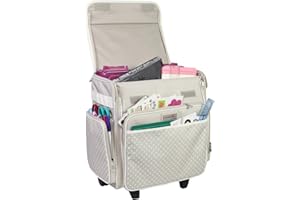 Everything Mary Sac fourre-Tout à roulettes pour Scrapbooking et Art – Organiseur de Voyage pour Papier, Colle, Ruban adhésif