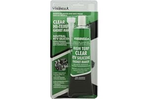 Visbella Neutral RTV 100% Gasket Maker Oil and Water Resistance Anti-Freeze Remain Flexible 3 oz. High Temperature 500°F Sealant Tube