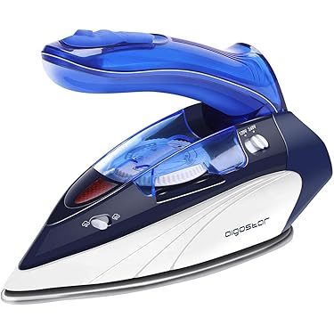 Bear Defroiser 1000 W, 120 ml Iron for Travel, 10 Seconds Fast Heating, Automatic Shut-Off, Hand Defroger White with Brush, Horizontal and Vertical Ironing