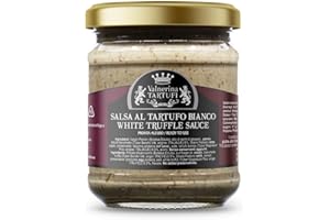 Valnerina Tartufi Salsa al Tartufo Bianco | Crema a base di Bianco, Bianchetto, Funghi Porcini, Formaggio Grana Padano | Vasetto 160 gr.