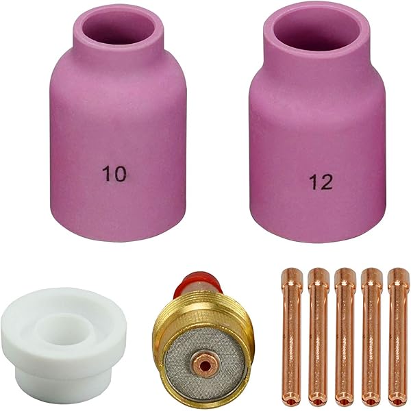 RIVERWELD TIG Gas Lens Alumina Nozzle Ceramic Cups Jumbo Large