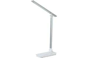 BEL AIR HOME - Lámpara Flexo LED Para Escritorio Serie ARQUITECH Táctil con 3 Intensidades 5W 6500K (BLANCO Y GRIS)