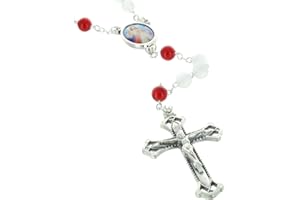 PALAIS DU ROSAIRE Palacio del Rosario Rosario de la Divina Misericordia con el corazón de Jesús Misericordioso - Rosario de cristal - Culto Cristiano de Vidrio, Vidrio