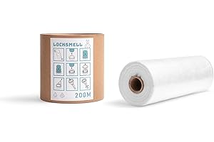 LOCKSMELL Recarga (200m) Compatible Con Los Cartuchos Tommee Tippee Sangenic y Otros Cartuchos De Papelera Para Pañales | Equivalente a 16 Recargas Sangenicas + TUBO DE RECAMBIO
