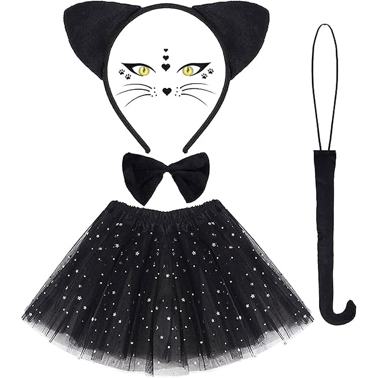 4 épingles à Cheveux Oreilles De Chat - Accessoire Déguisement Cosplay - Pour Fête, Halloween, Bébé