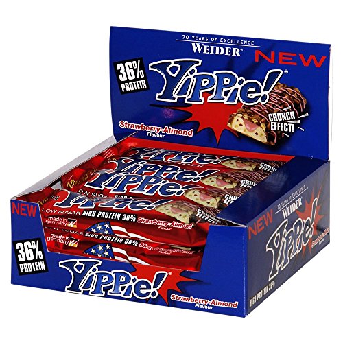Preisvergleich Produktbild Weider Yippie! Bar 24 Riegel Strawberry-Almond