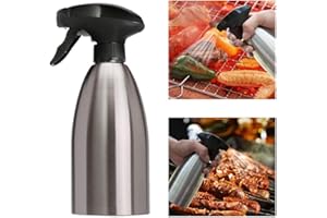 JasCherry Cuisine Set Huile et Vinaigre Vaporisateur Vaporiser Pulvérisateur Bouteille - Portables Bouteilles à Condiments pour Barbecue Injection/Picnic Griller/Cuisson Quotidienne (500ml)