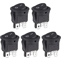 Lot De 2 Supports Pour Interrupteur à Bascule – Montage Facile, Métal Noir, Pour Voiture, Camion, Bus