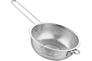 BELOWSYALER Scolapasta in acciaio inox a maglie fini per filtrare e drenare efficacemente vari ingredienti