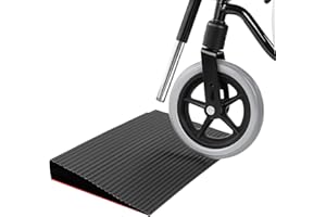 TOPSPITGO Lot de 3 rampes de seuil de porte, 300 x (46-50) x (2-10) mm - Rampe de seuil en caoutchouc pour robot aspirateur, fauteuil roulant, poussette, déambulateur, scooter