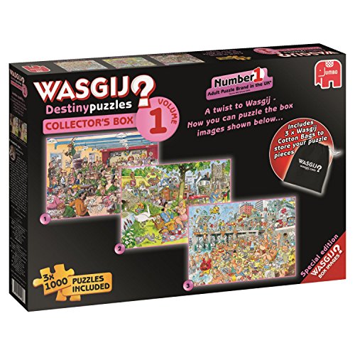 3 in 1 1000 Piece Wasgij Destiny Collectors Box Volume 1 Cartoon Jigsaw Puzzles