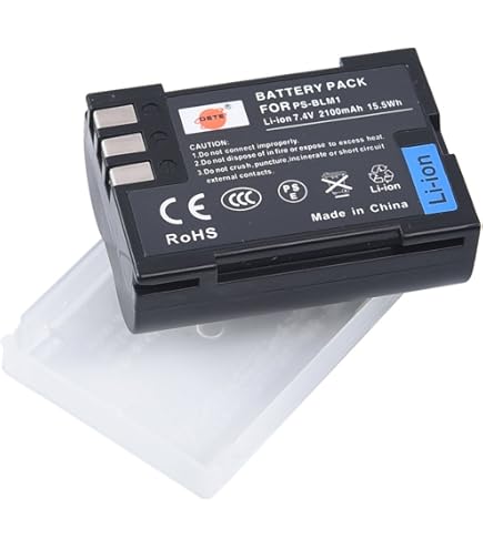 Batteries BLM-1 Li-ion (2 Pièces) + Chargeur USB Pour Appareils Photo Olympus - Compatible E-300, E-330, E-500, Etc.