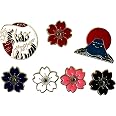 Lot De 7 Broches Vintage Fleurs - Occasion - Idéal Pour Collection Ou Customisation
